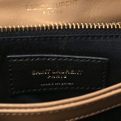 Saint Laurent Calfskin Y Quilted Monogram Toy Loulou Crossbody Bag Latte 6 of 10