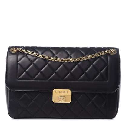 Chanel Lambskin Quilted Large Chic With Me Flap Black 1 of 8