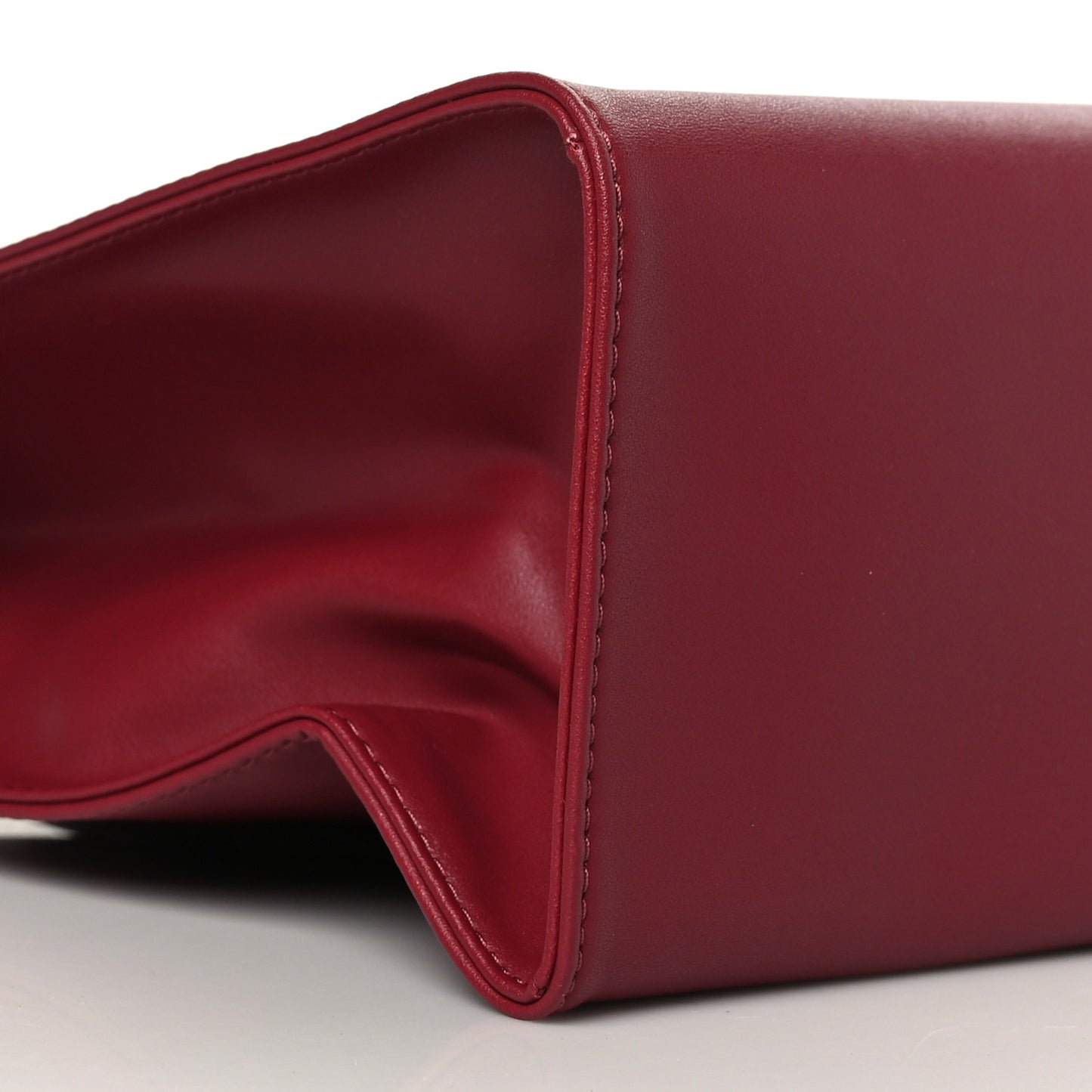 Vegan Leather Medium Shopping Bag Oxblood