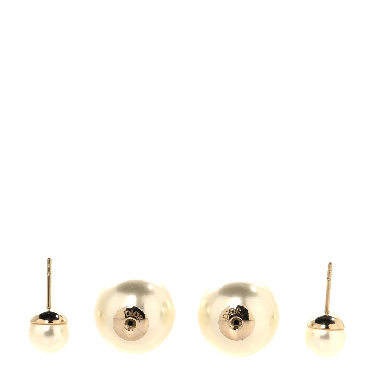 Pearl Mise En Dior Tribal Earrings Gold