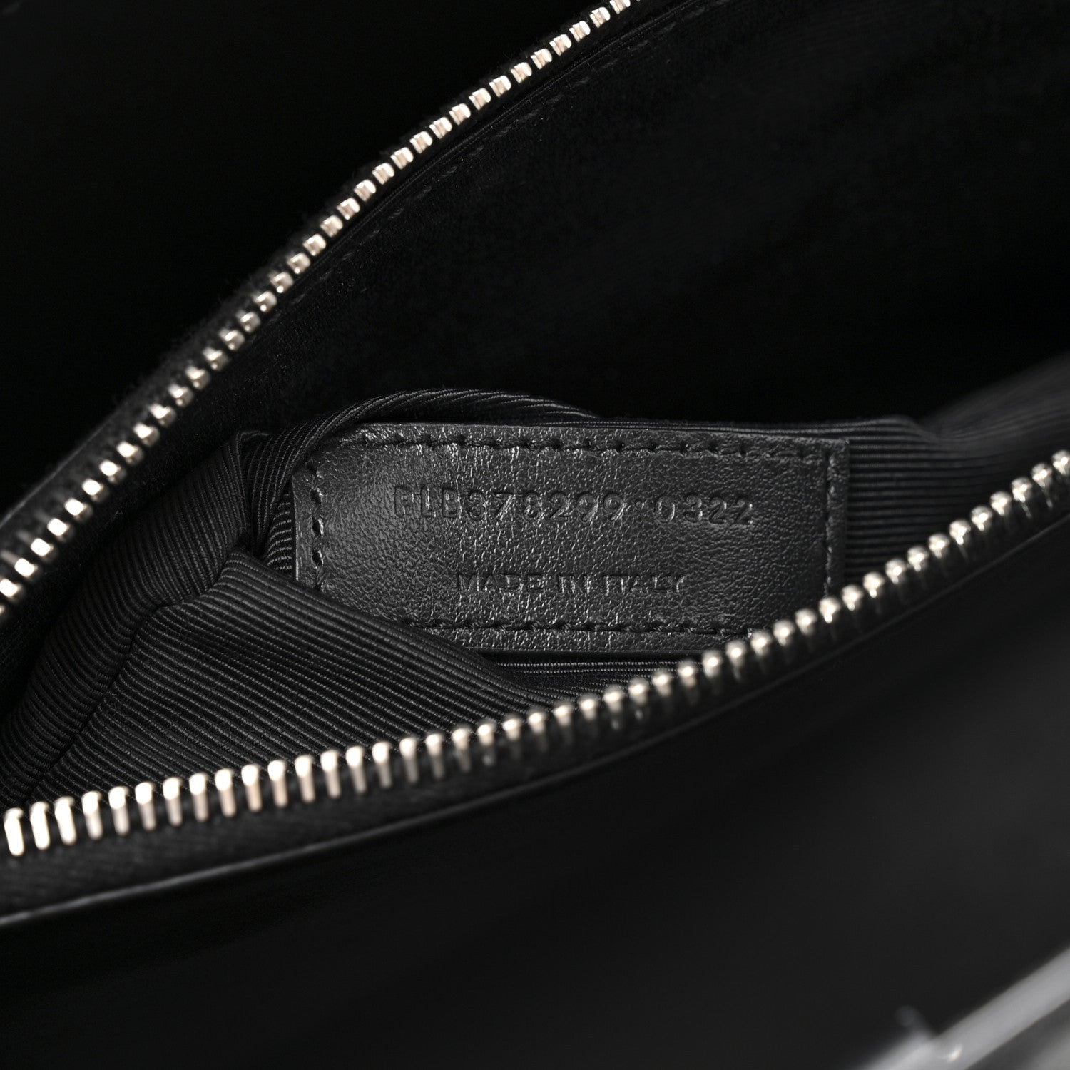 Saint Laurent Calfskin Crocodile Embossed Small Sac de Jour Black 7 of 10