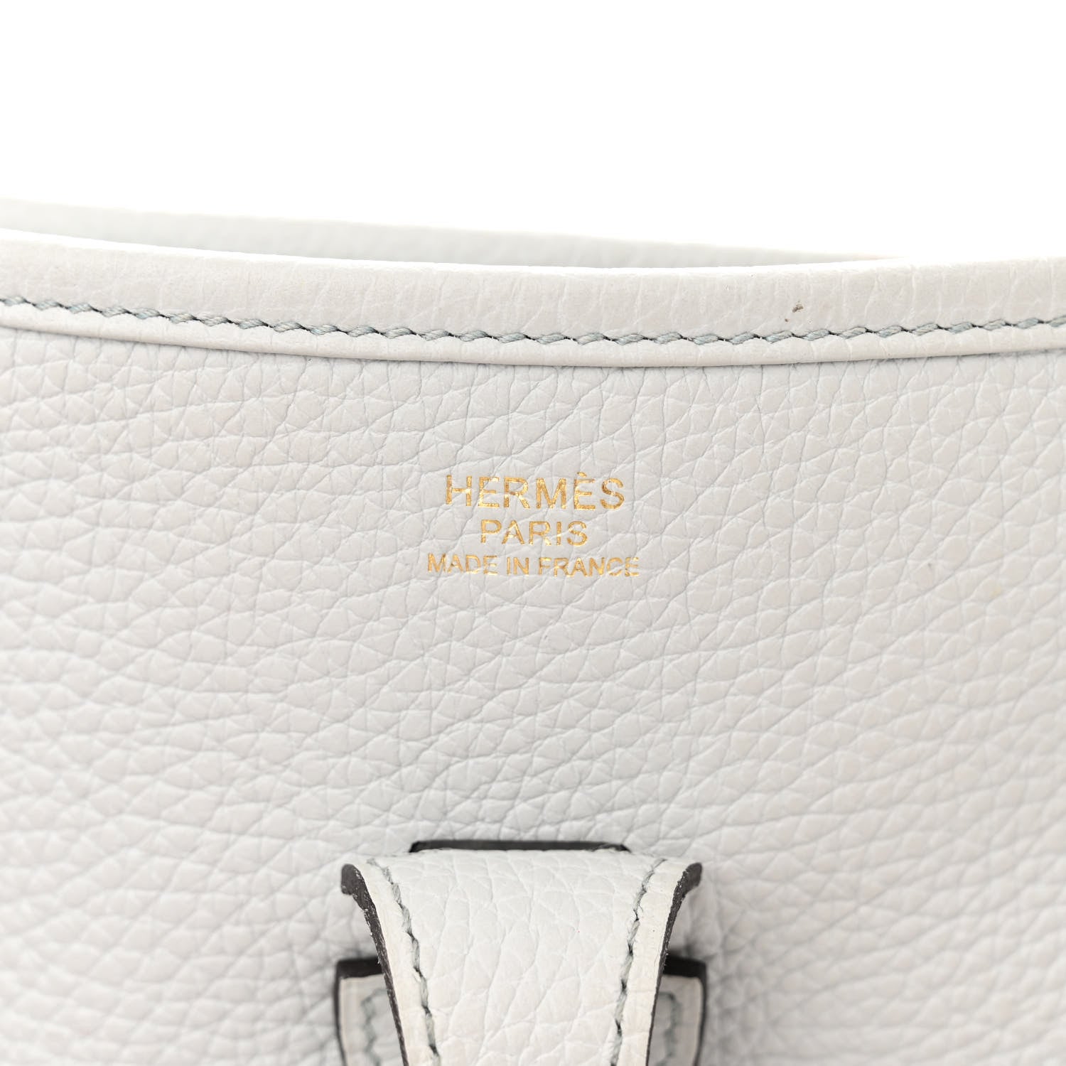 Hermes Taurillon Clemence Evelyne III PM Bleu Pale 6 of 12