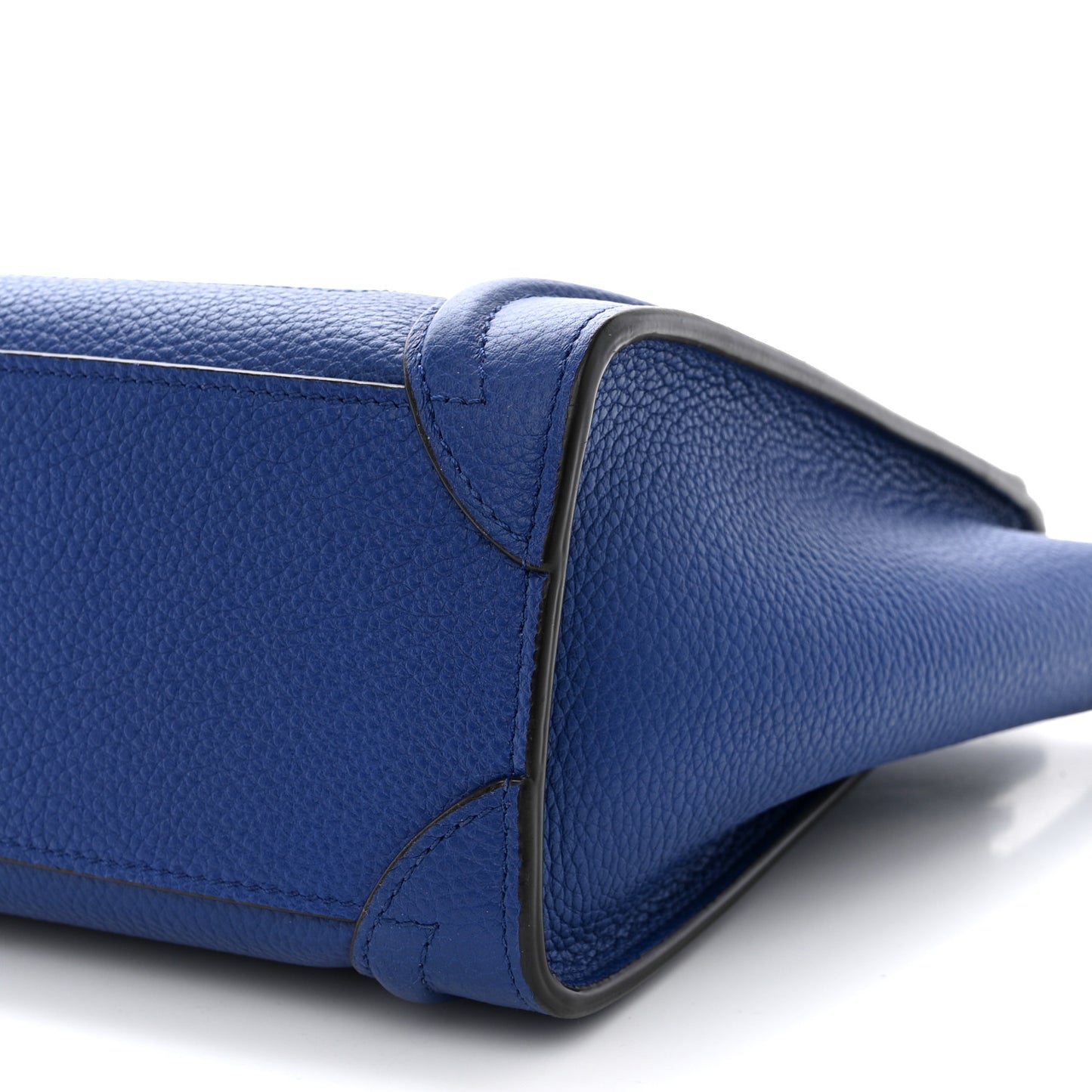 Drummed Calfskin Nano Luggage Indigo