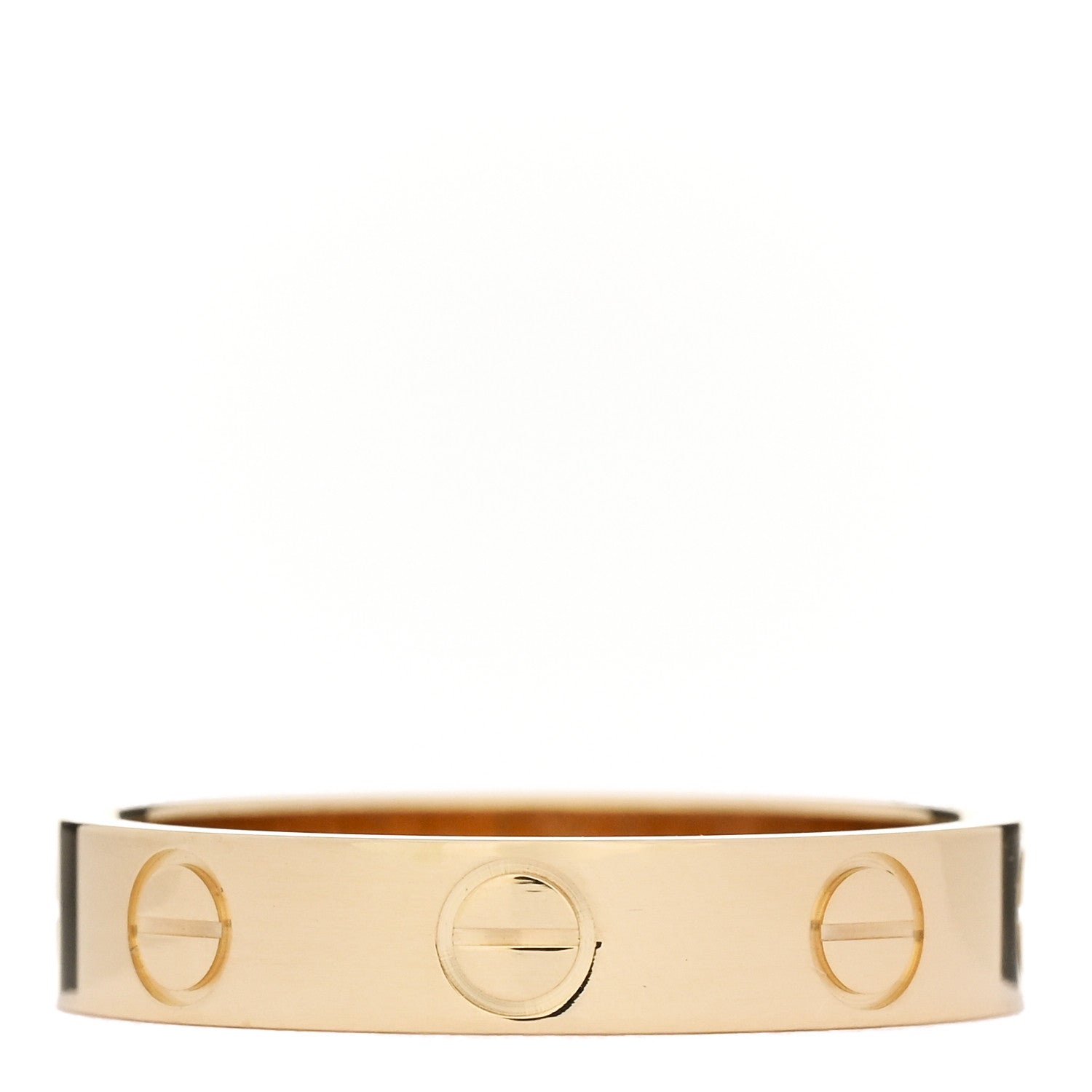 Cartier 18K Yellow Gold 3.5mm LOVE Wedding Band Ring  50 5.25 3 of 5