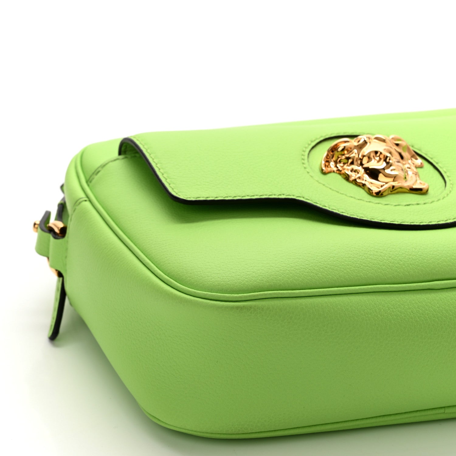 Versace Grained Calfskin Medusa Camera Bag Green 8 of 9