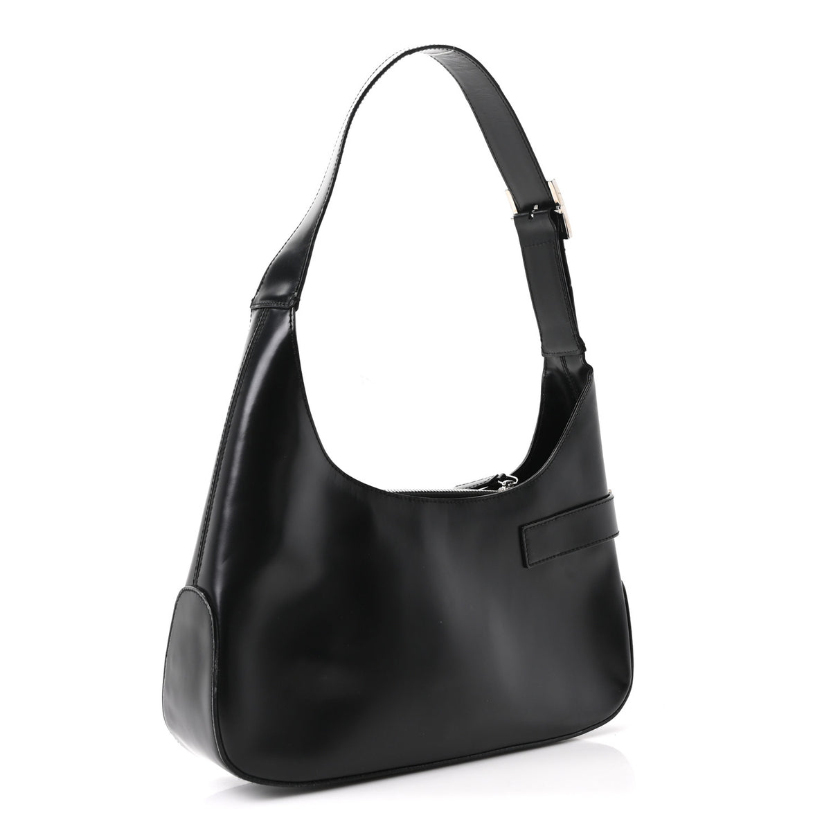 Salvatore Ferragamo Soft Calfskin Gancini Hobo Black 3 of 9