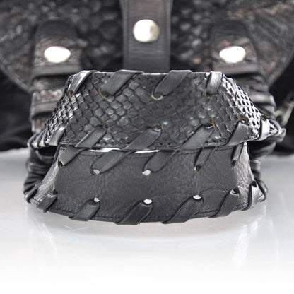 Chloe Python Silverado Shoulder Bag Black 4 of 10