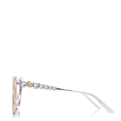 Gucci Crystal Embellished Cat Eye GG0641S Sunglasses White 2 of 7