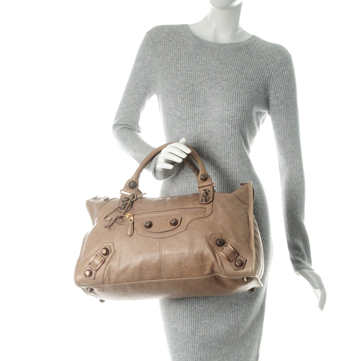 Agneau Giant 21 Rose Gold Hardware Work Seigle