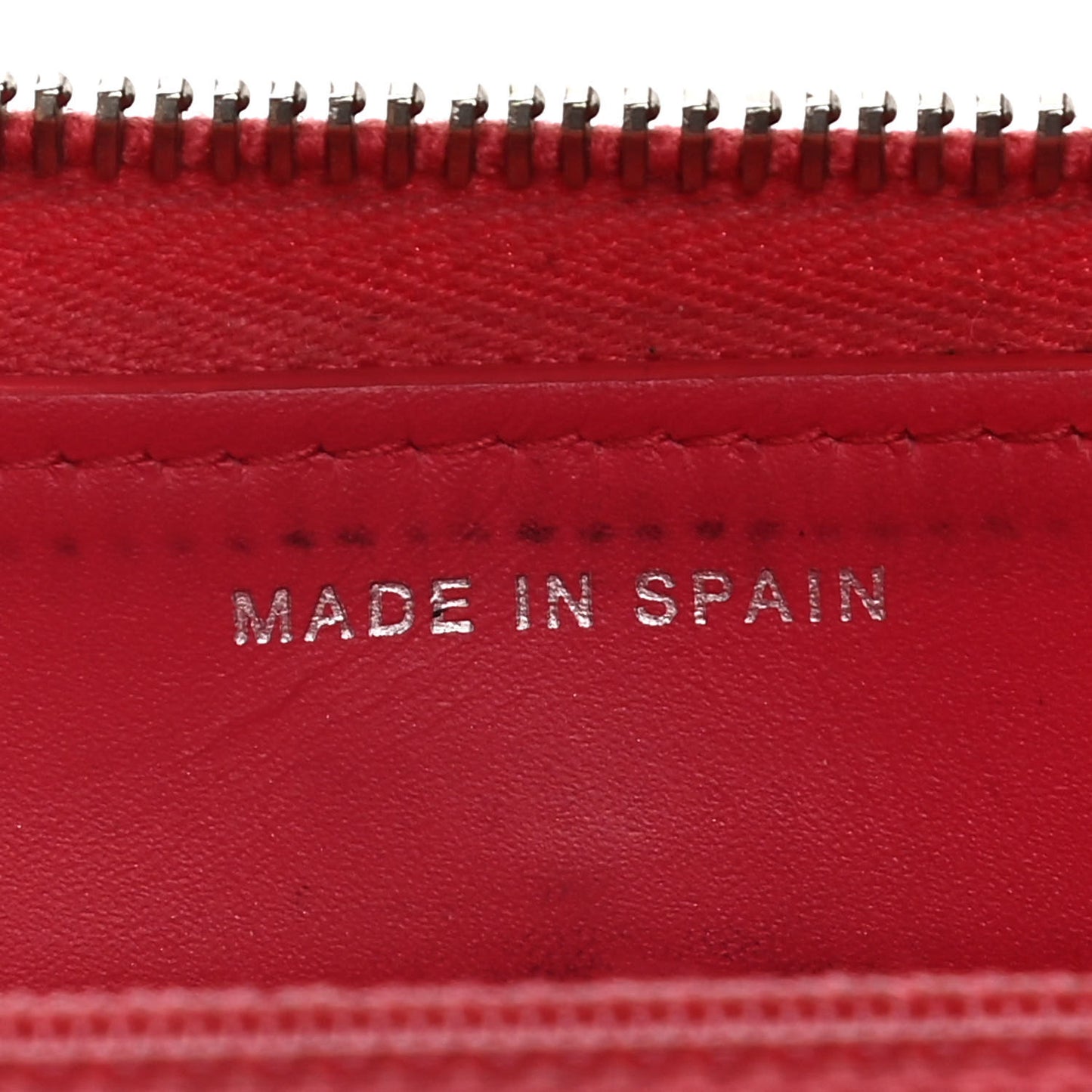 Patent Quilted Large Gusset Zip Around Wallet Red