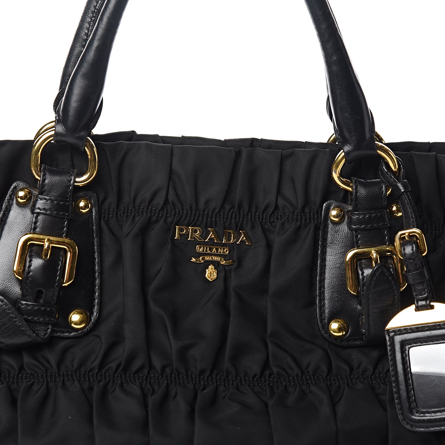 Tessuto Nylon Gaufre Tote Black