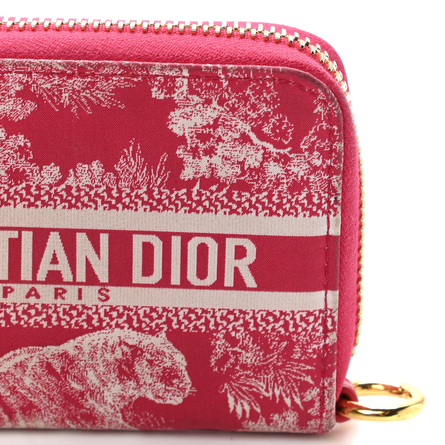 Christian Dior Technical Fabric Embroidered Toile De Jouy DiorTravel Detachable Card Holder Red 10 of 12