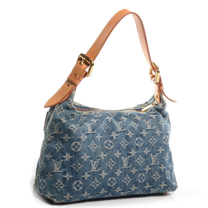 Louis Vuitton Monogram Denim Baggy PM Blue 3 of 7