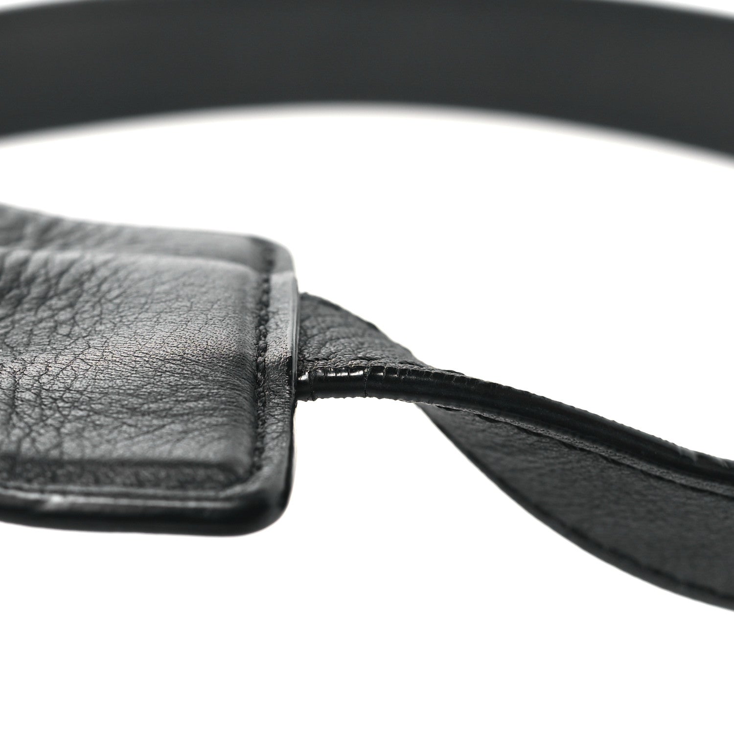 The Row Grained Calfskin Small Slouchy Banana Bag Black 11 of 11
