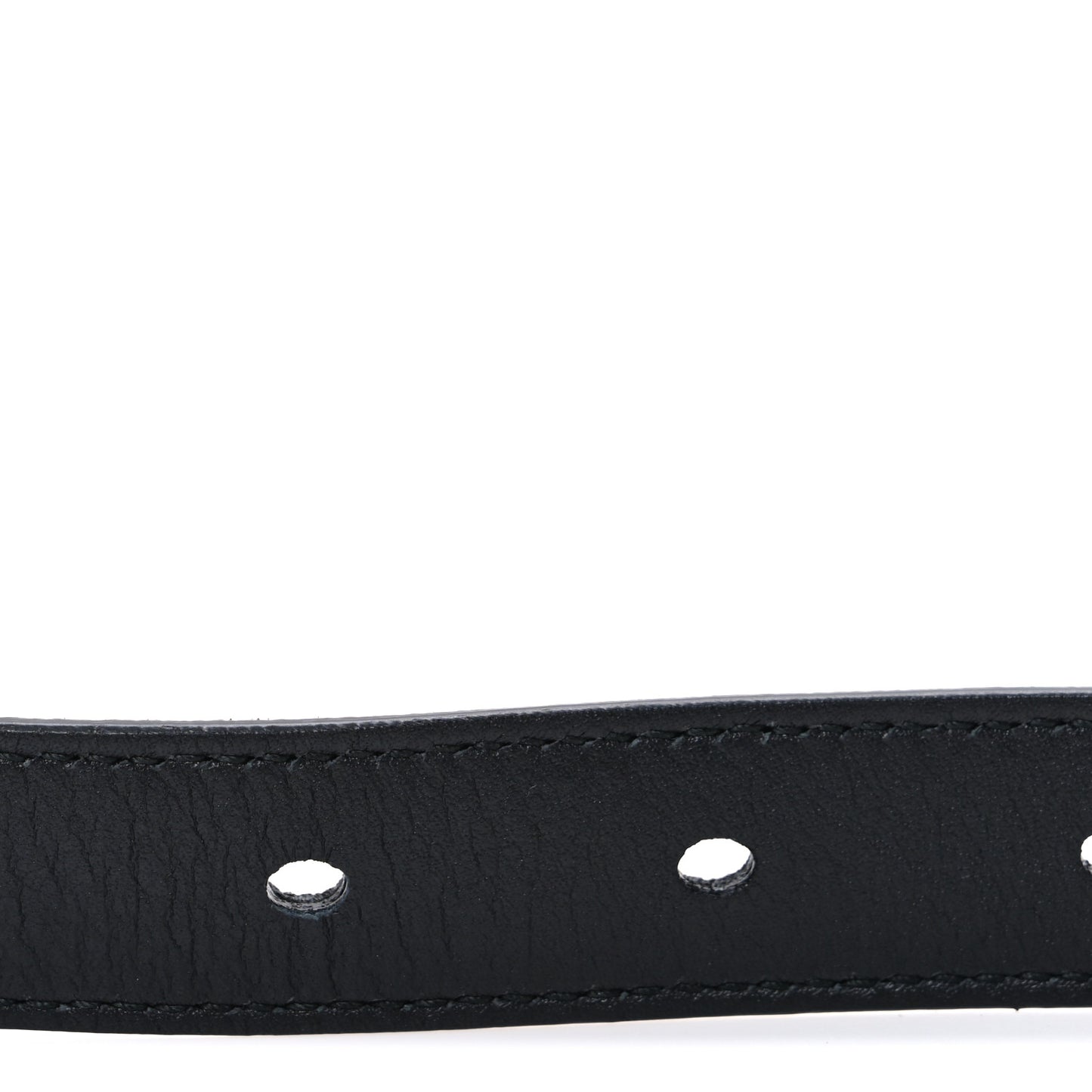Suede Monogram Cassandre Extra Thin Square Buckle Belt 85 34 Black