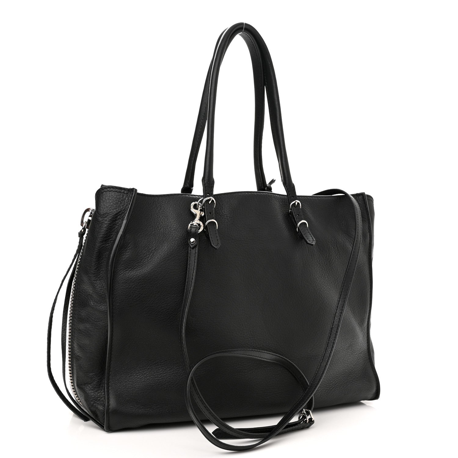 Balenciaga Veau Papier B4 Zip Around Tote Black 3 of 10