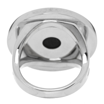 Bulgari 18K White Gold Black Onyx Bvlgari Bvlgari Ring 51 5.75 3 of 4