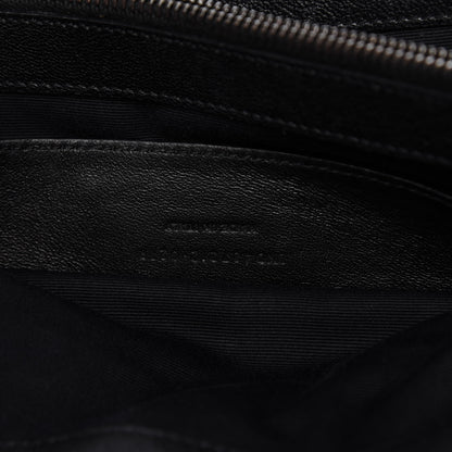 Saint Laurent Sheepskin Matelasse Chevron Monogram Large College Satchel Black 9 of 11