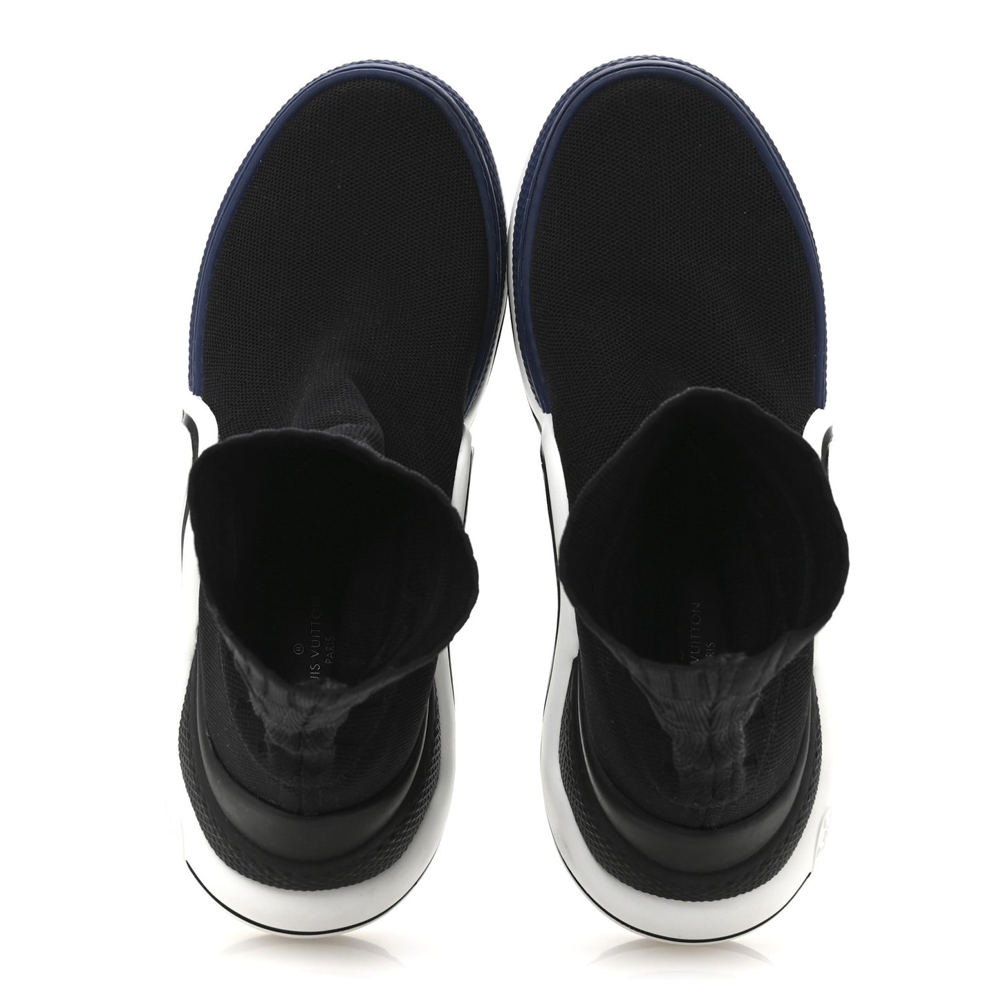 Stretch Textile LV Archlight Sneaker Boots 36 Black Blue