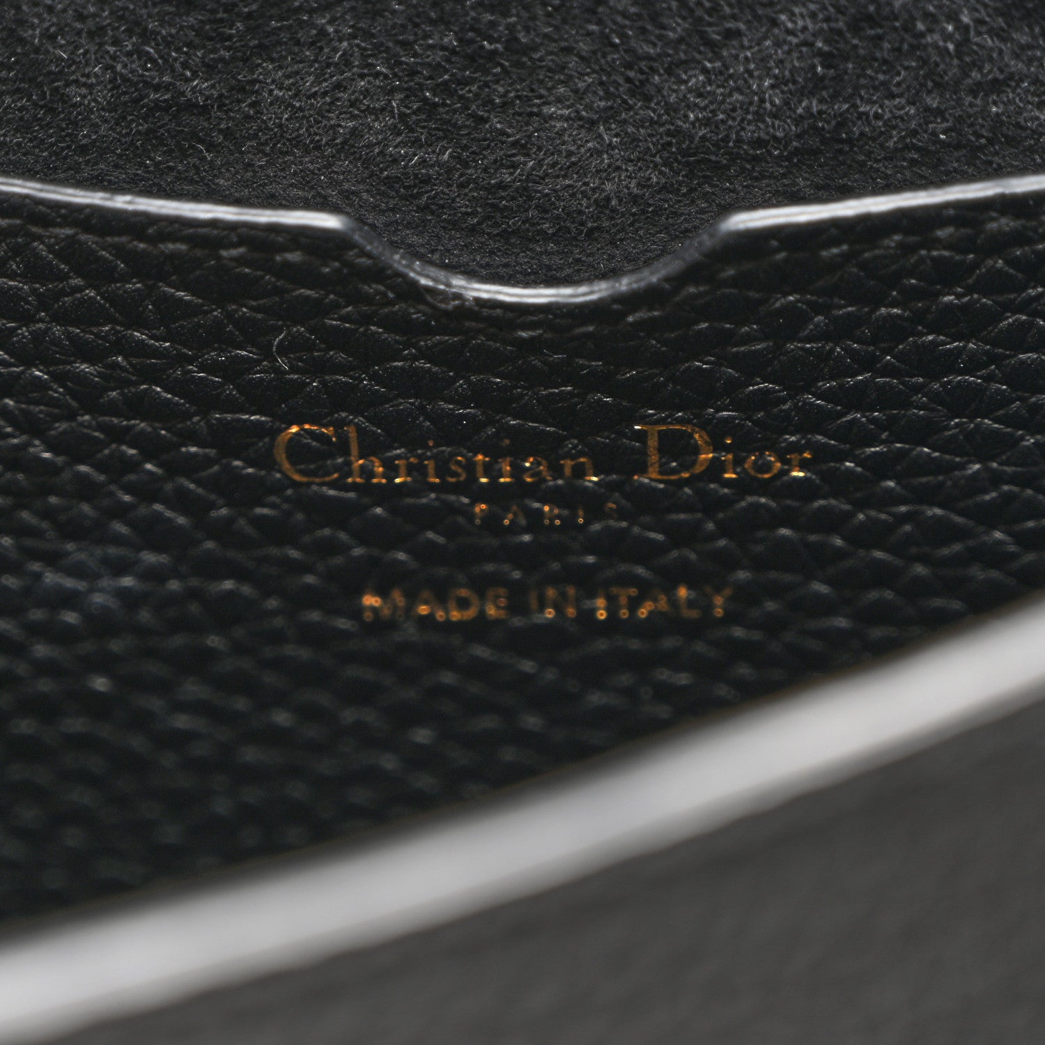 Christian Dior Grained Calfskin Medium Bobby Flap Black 6 of 10
