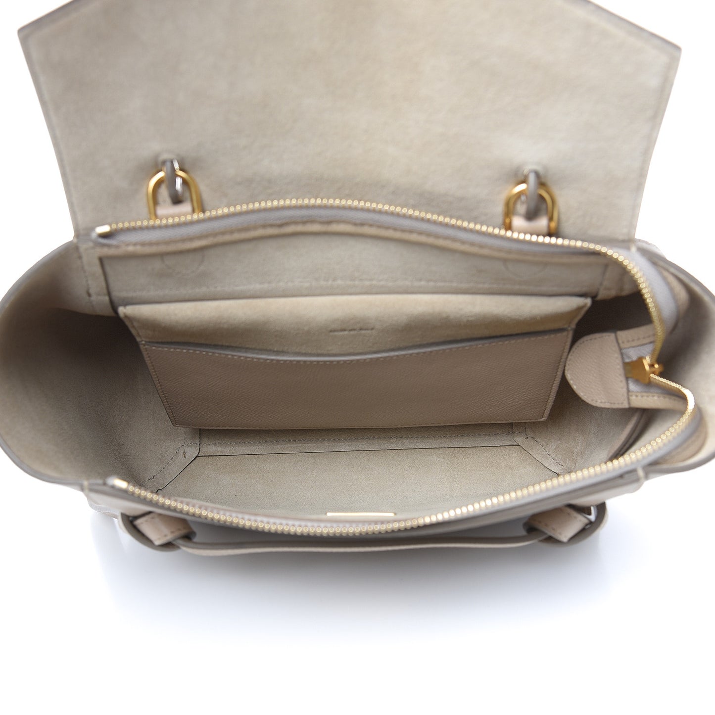 Grained Calfskin Micro Belt Bag Light Taupe