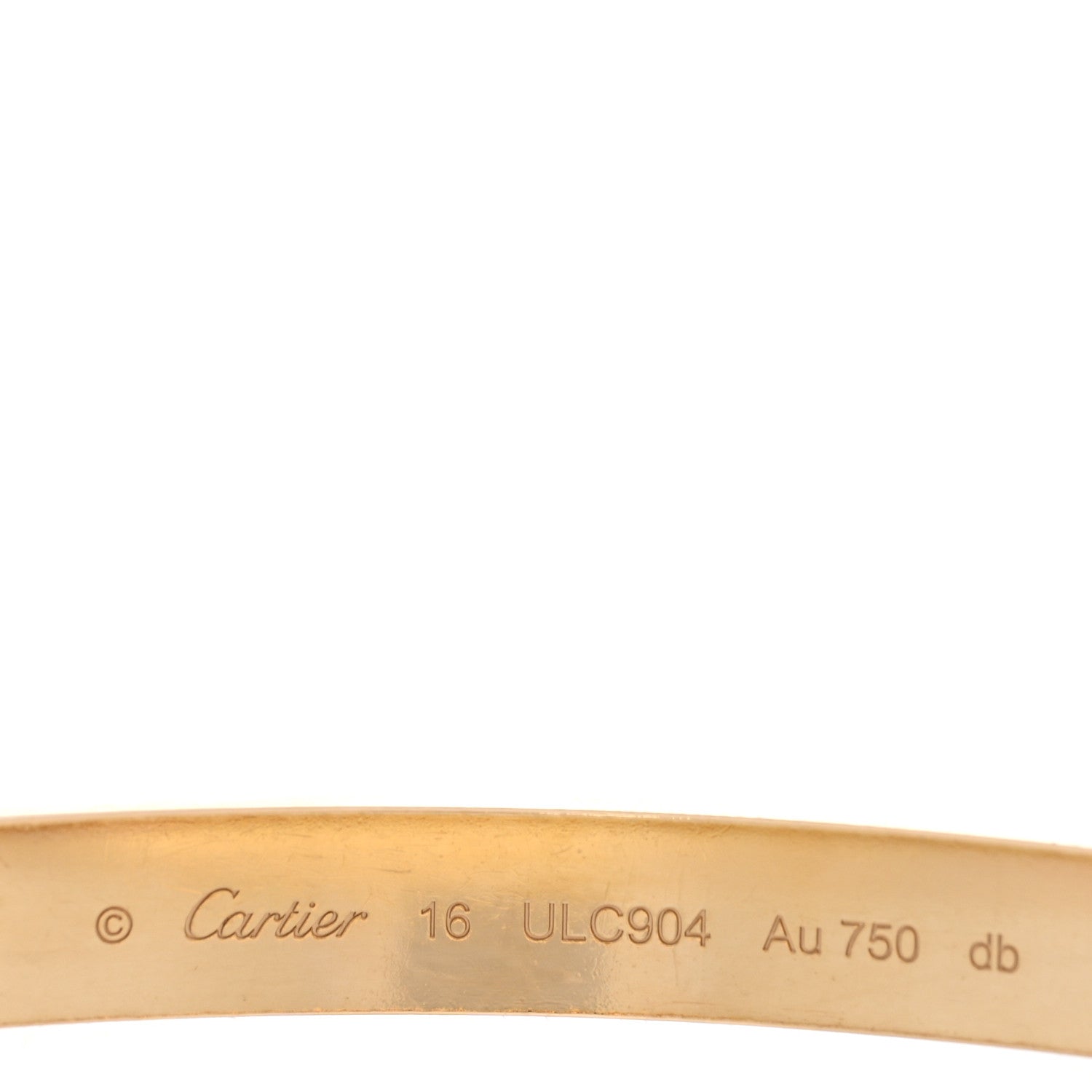 Cartier 18K Yellow Gold LOVE Bracelet 16 3 of 7