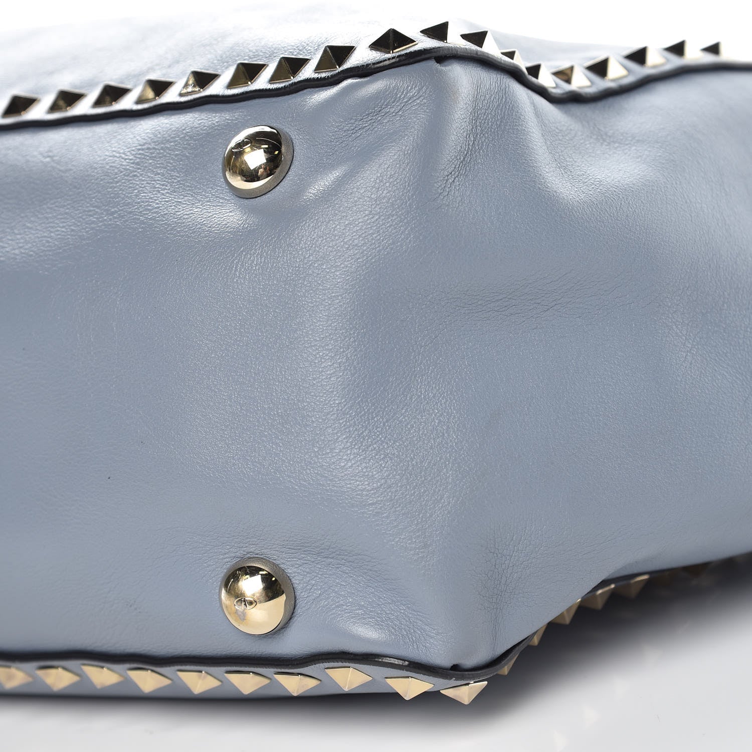 Valentino Garavani Vitello Medium Rockstud Tote London Stone 12 of 14