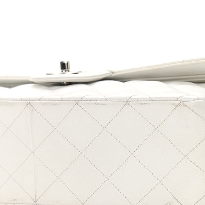 Chanel Caviar Quilted Jumbo Double Flap White 15 of 15