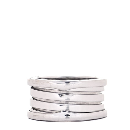 Bulgari 18K White Gold B.Zero1 Four-Band Ring 54 7 3 of 5