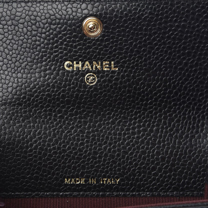 Chanel Caviar Quilted Flap Card Holder Black 6 of 14