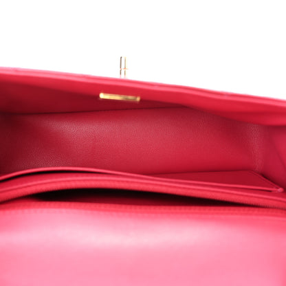 Chanel Shaded Patent Calfskin Quilted Mini Rectangular Flap Pink Dark Pink 5 of 11
