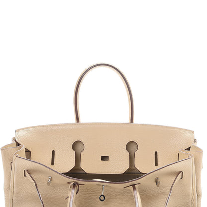 Hermes Taurillon Clemence Birkin 35 Parchemin 13 of 56
