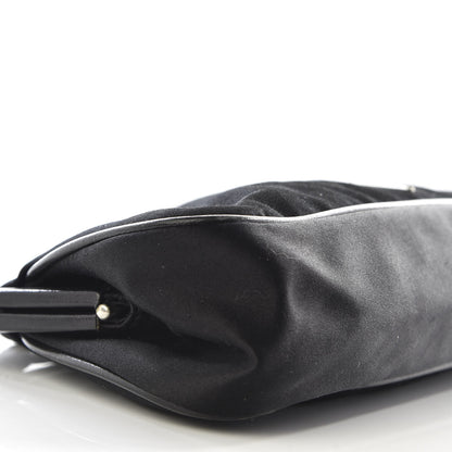 Prada Tessuto Nylon Kisslock Shoulder Bag Black 5 of 9