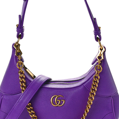 Gucci Goatskin Small Aphrodite Shoulder Bag Shine Purple 8 of 12