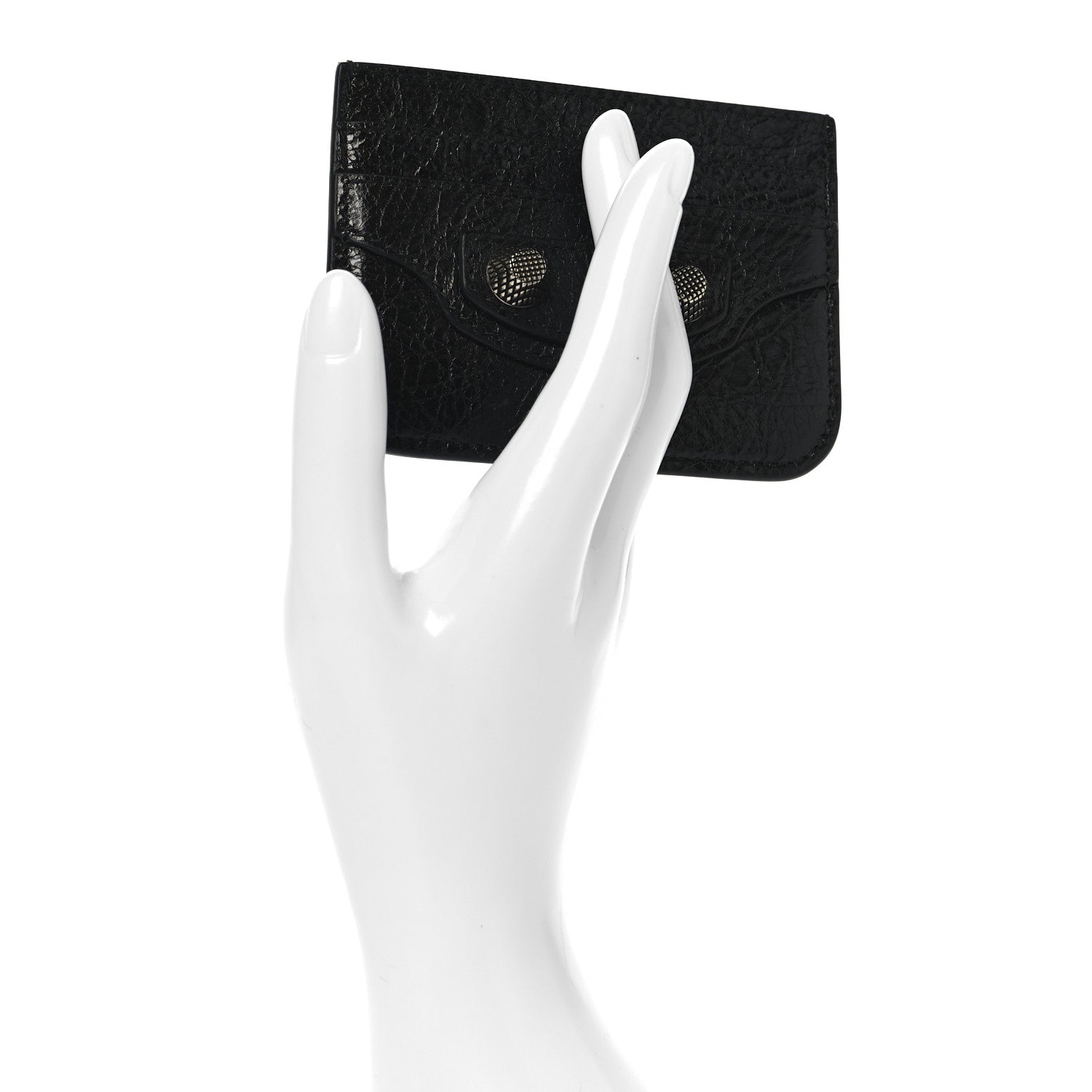 Balenciaga Agneau Le Cagole Card Holder Black 2 of 7