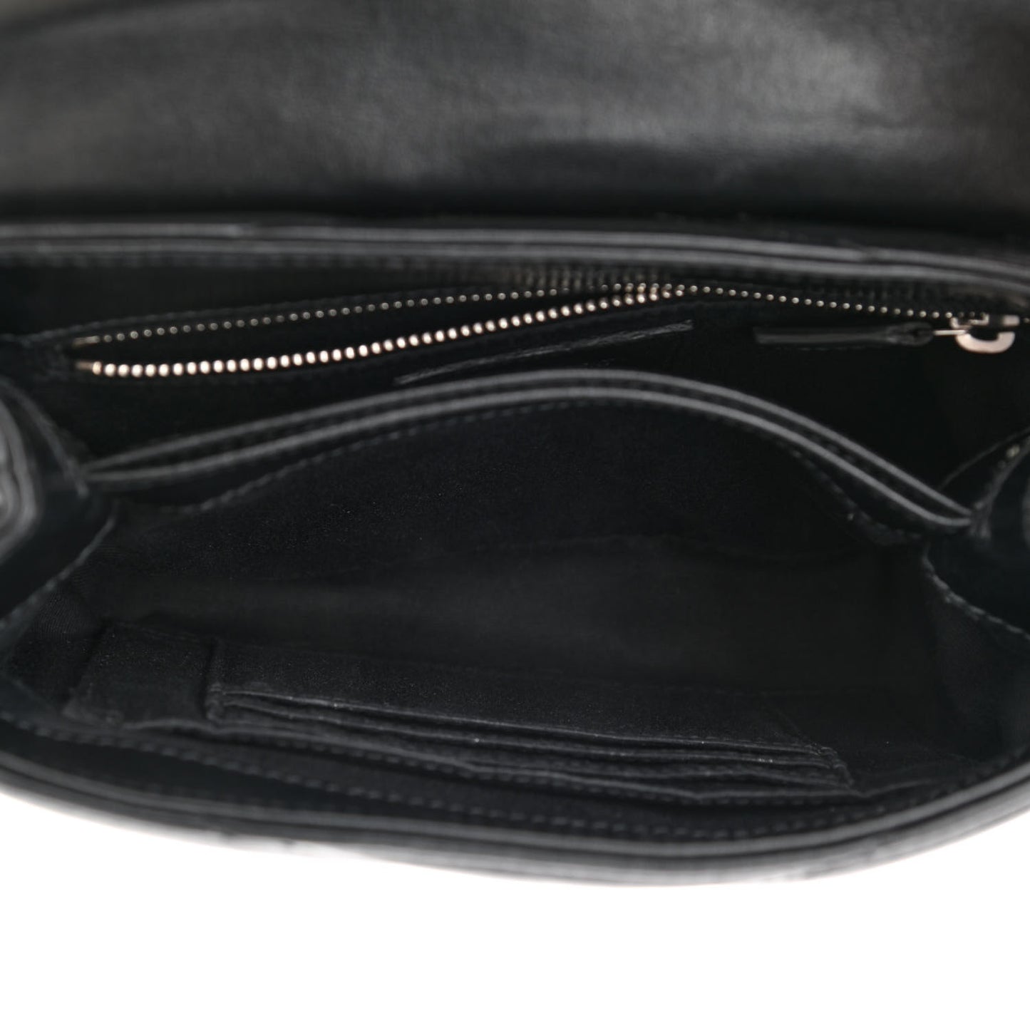Calfskin Y Quilted Monogram Toy Loulou Crossbody Bag Black