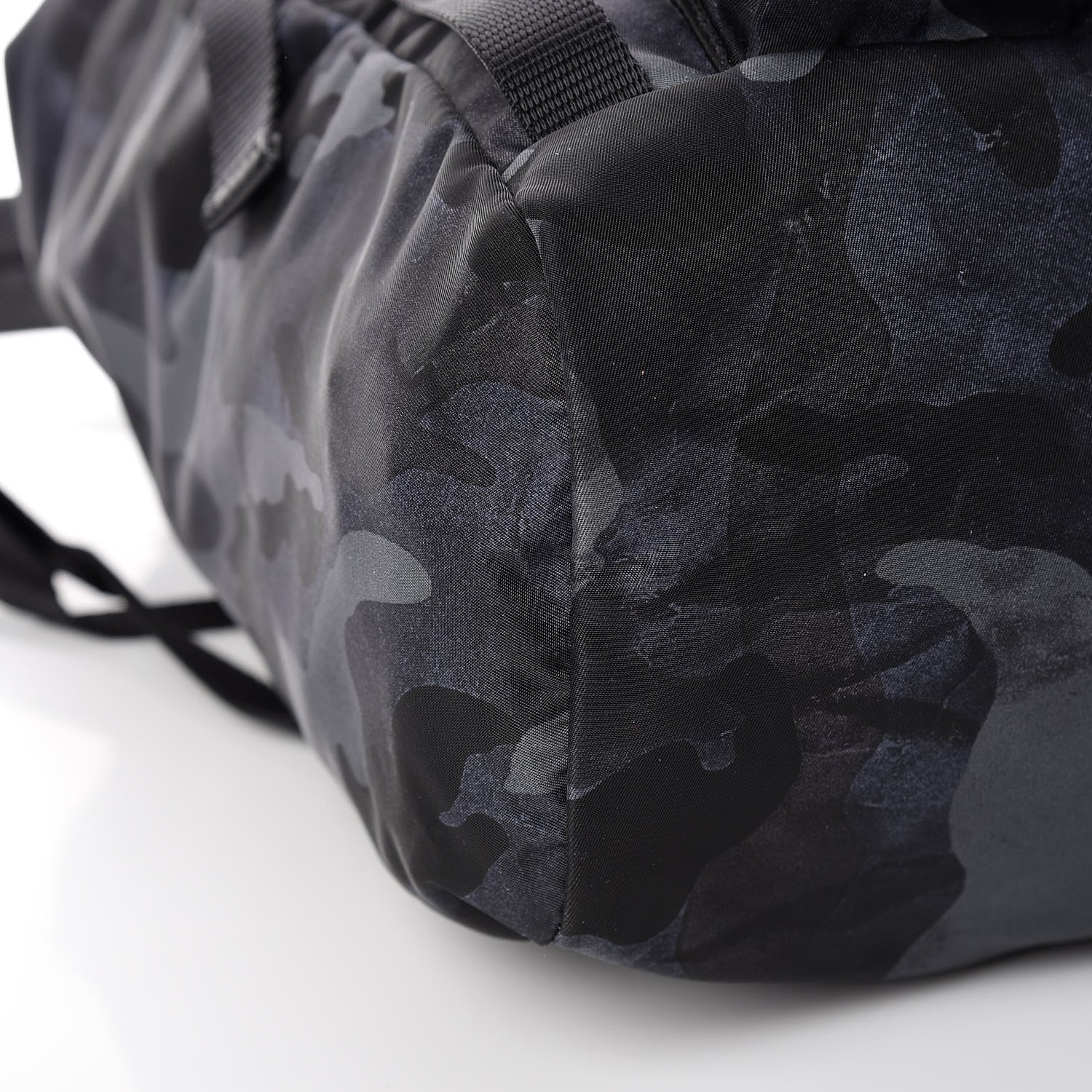 Prada Tessuto Nylon Camouflage Print Double Buckle Backpack Fumo 5 of 10