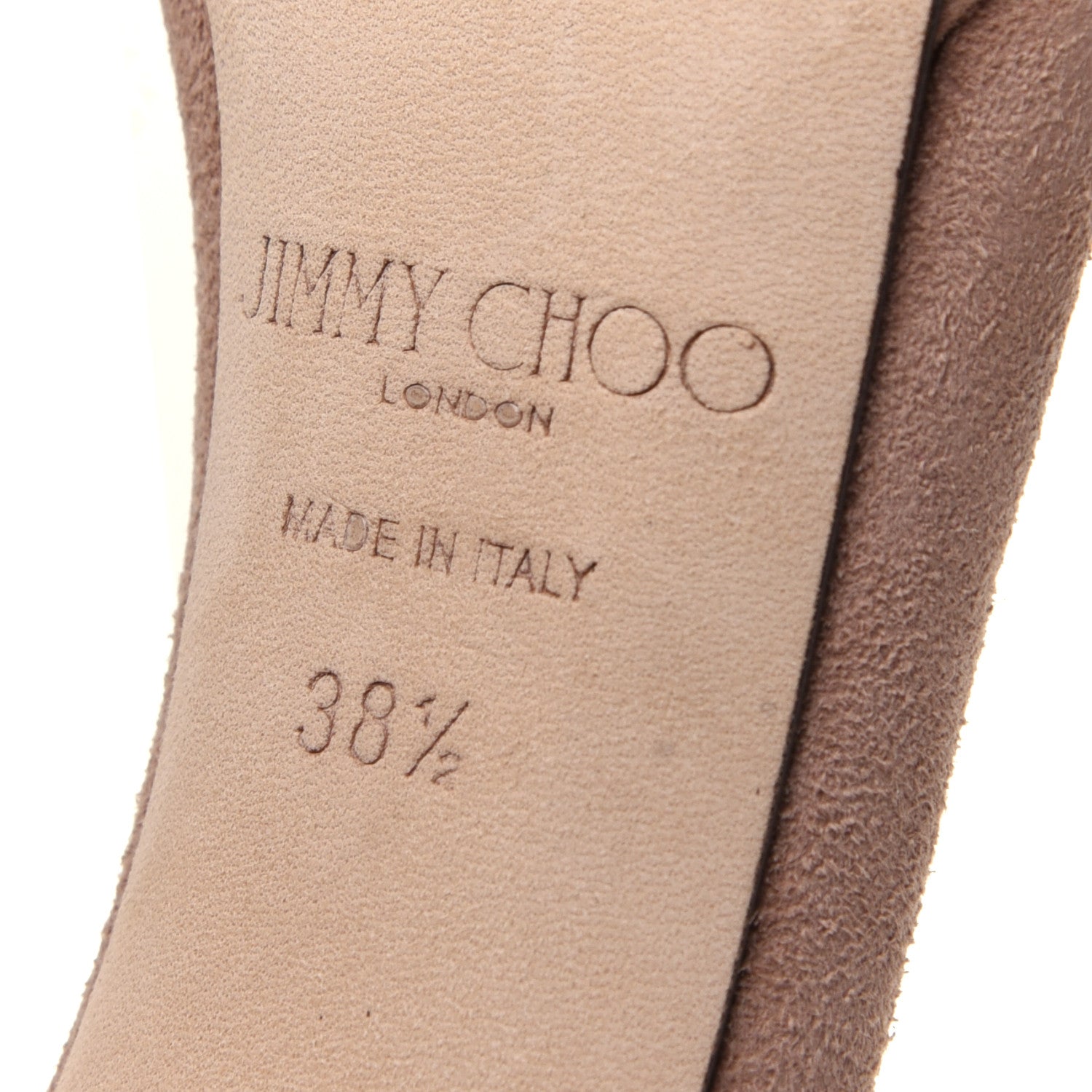 Jimmy Choo Suede Misty 120 Sandals 38.5 Ballet Pink 7 of 12