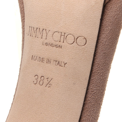 Jimmy Choo Suede Misty 120 Sandals 38.5 Ballet Pink 7 of 12