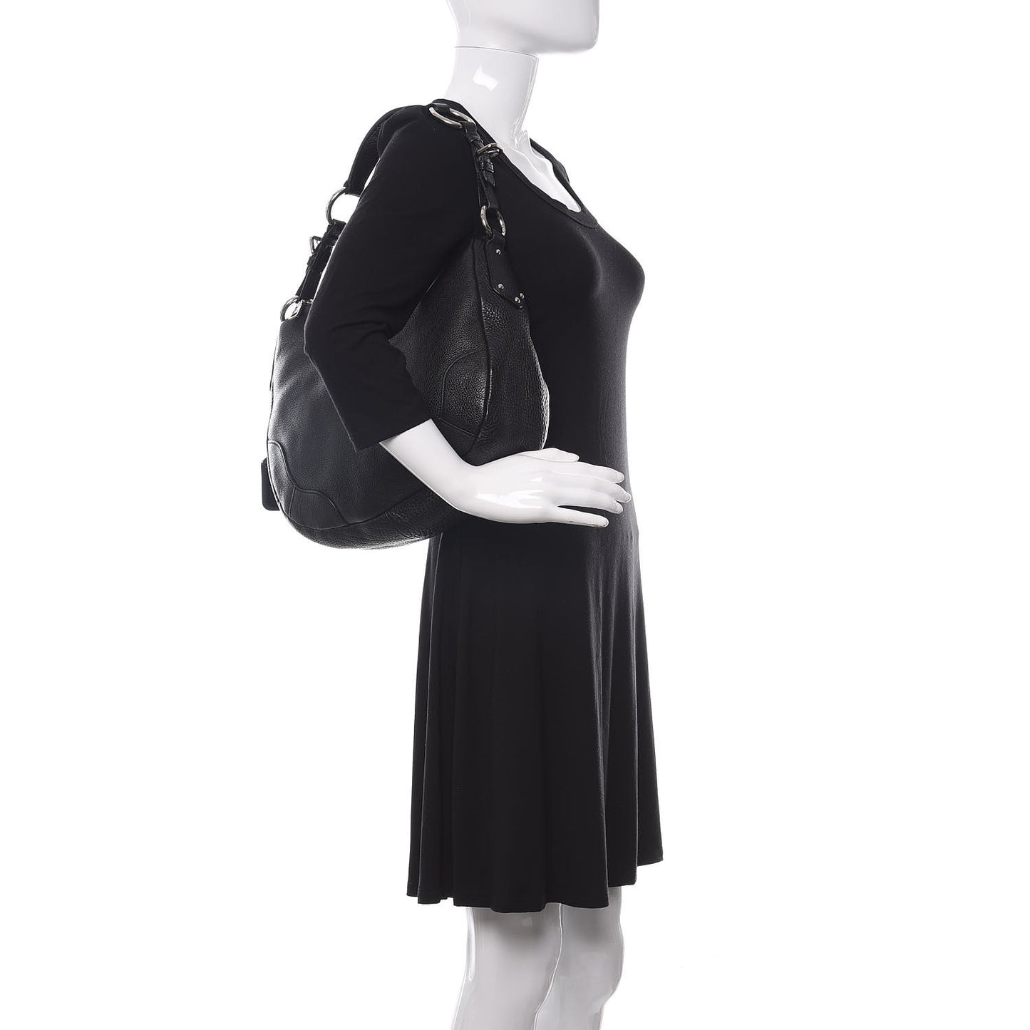 Vitello Daino Hobo Black