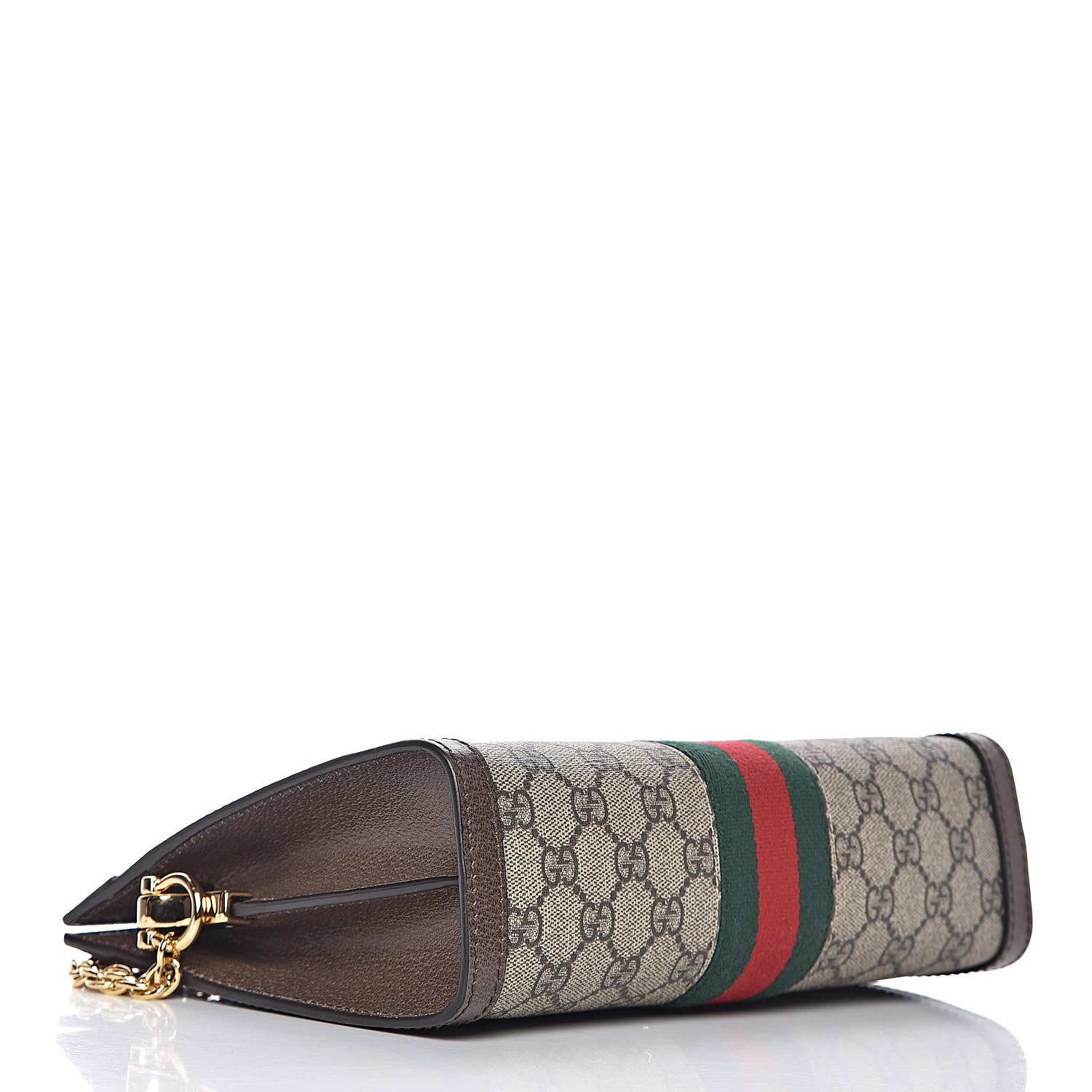 Gucci GG Supreme Monogram Web Small Ophidia Chain Shoulder Bag Brown 4 of 10