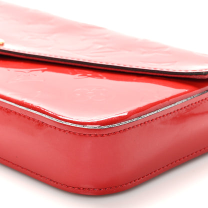 Louis Vuitton Vernis Felicie Pochette Chain Wallet Cherry 10 of 13