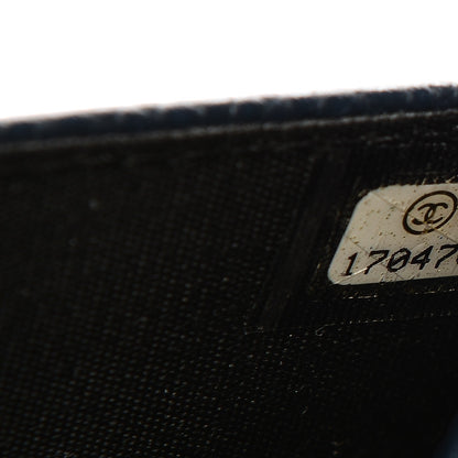 Chanel Caviar Timeless CC Wallet On Chain WOC Navy Blue 8 of 8