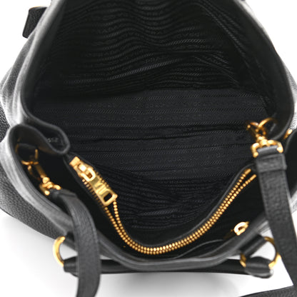 Prada Vitello Daino Tote Black 6 of 14
