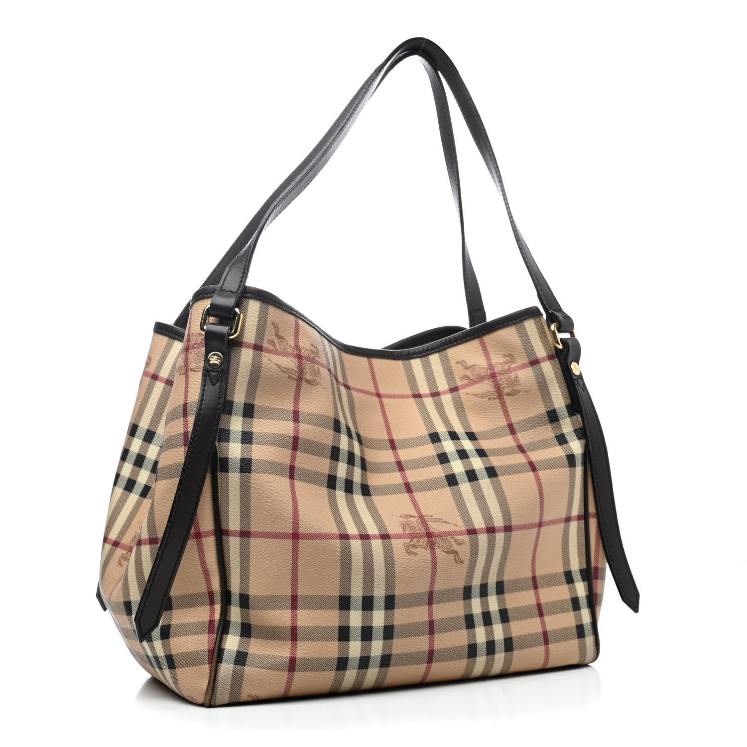 Burberry Haymarket Check Small Canterbury Tote Chocolate 2 of 4