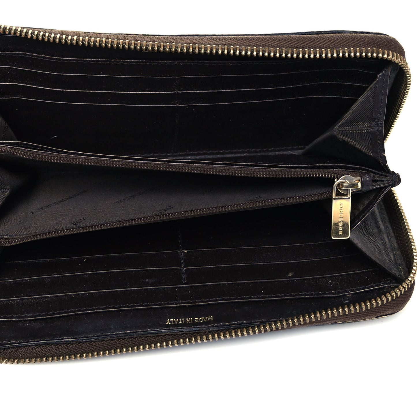 Haymarket Check Large Ziggy Zip Around Wallet Chocolate