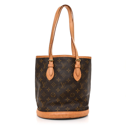 Louis Vuitton Monogram Petit Bucket 23 1 of 11