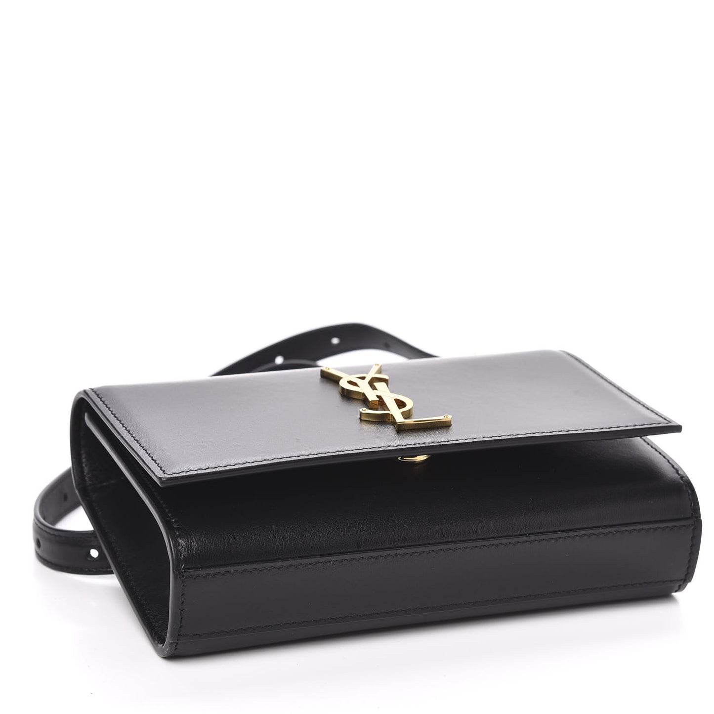 Smooth Calfskin Monogram Kate Belt Bag Black