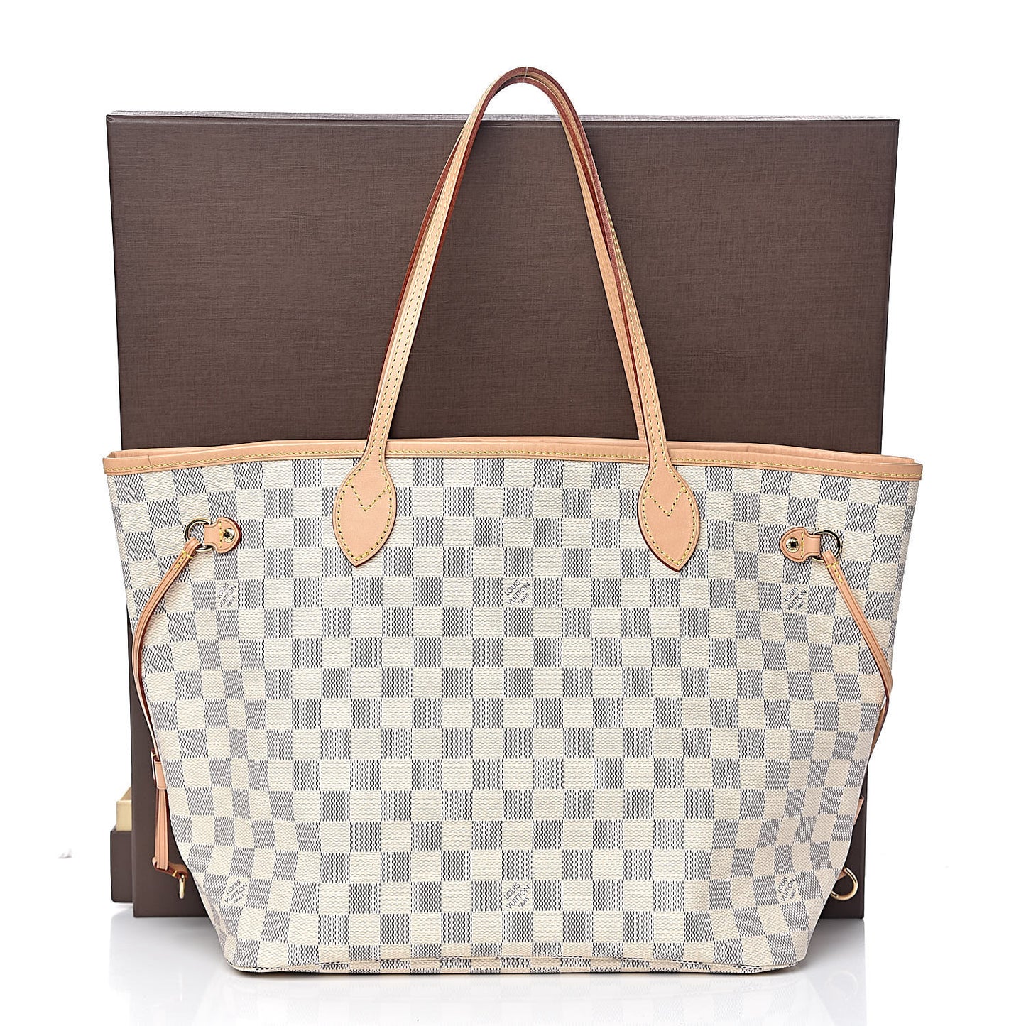 Damier Azur Neo Neverfull MM Rose Ballerine