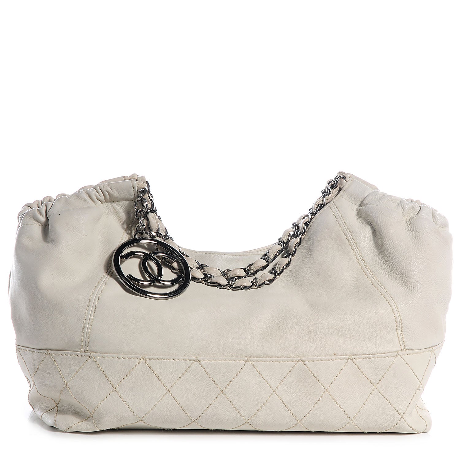 Chanel Calfskin Baby Coco Cabas White 1 of 8